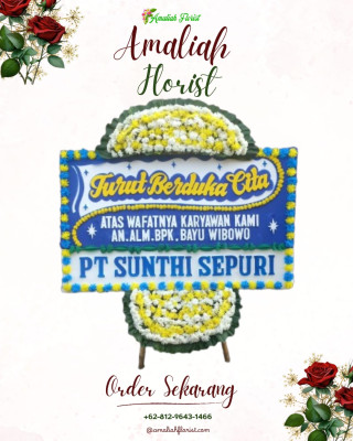 Papan Bunga Duka di Karya Murni