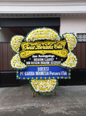Papan Bunga Duka di Karya Murni